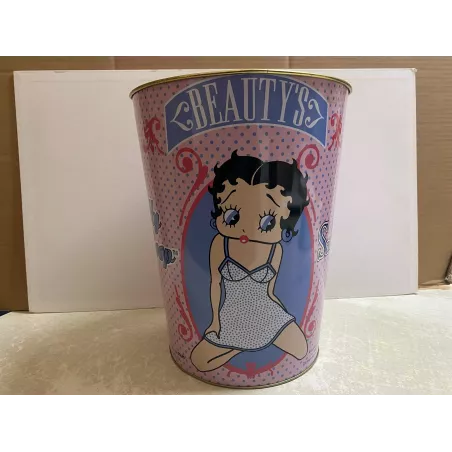 CORBEILLE A PAPIER  BETTY BOOP HT 32CM  DIAMETRE 24CM