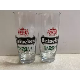 2 VERRES HEINEKEN  50CL  HT 17.50CL  EXPORT