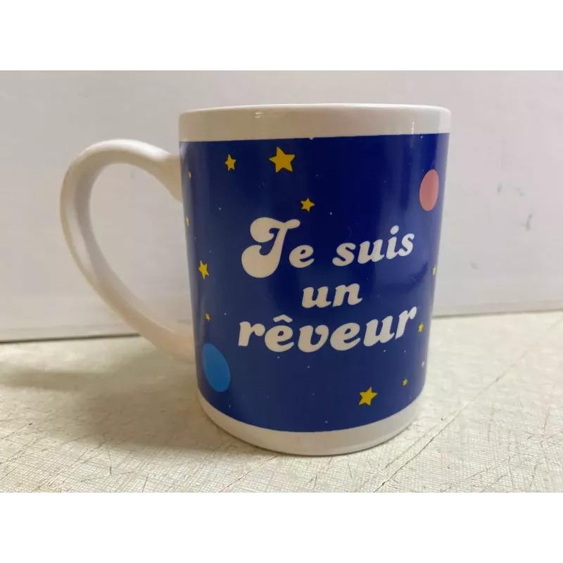 MUG MICKEY  JE SUIS UN REVEUR  HT 8.50CM