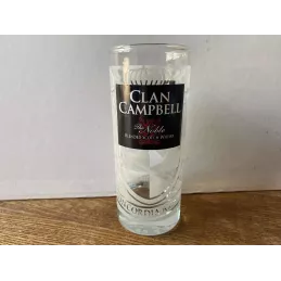 6 VERRES  CLAN CAMPBELL BLENDED  SCOTCH WHISKY  17CL  HT 12.40CM