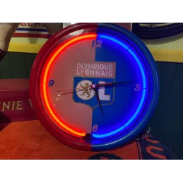 PENDULE OLYMIQUE  LYONNAIS  DIAMETRE 30CM