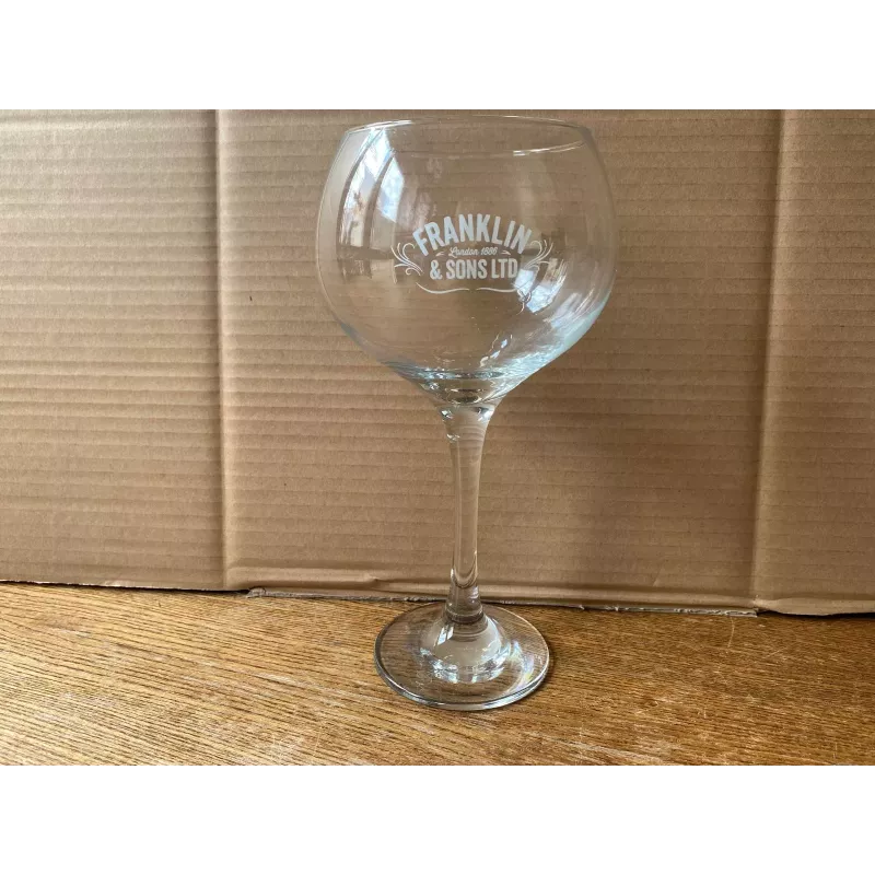 6 VERRES  FRANKLIN&SONS LTD 50CL HT 23.40CM