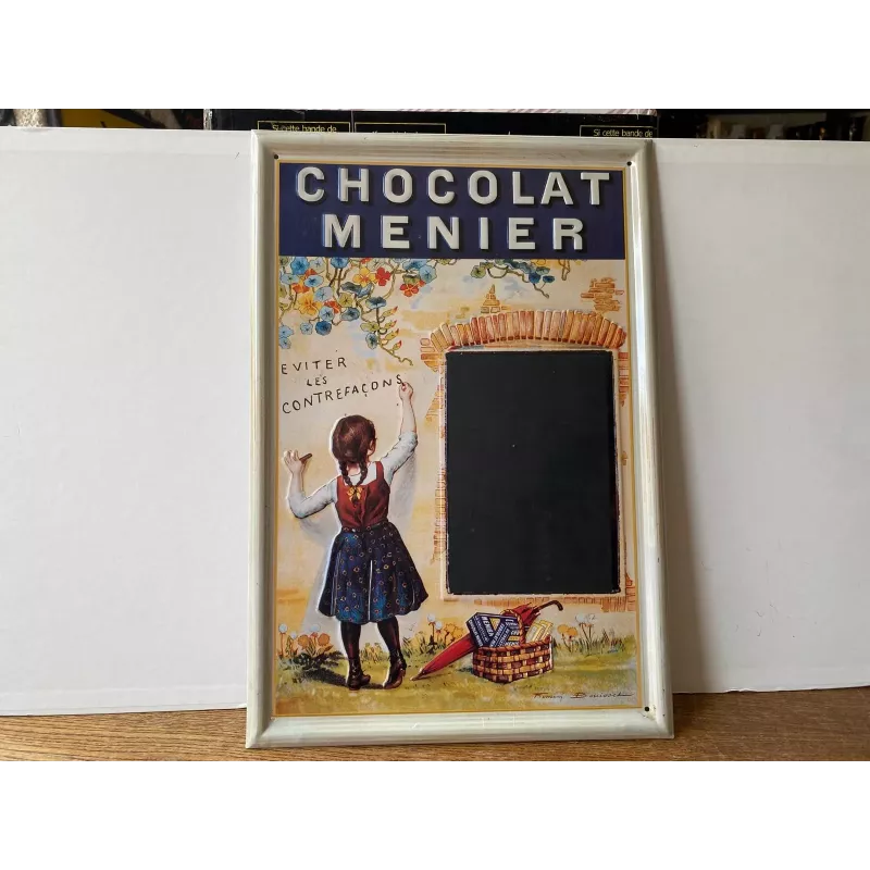TOLE CHOCOLAT  MENIER  40CM X27CM  ANNEE 2006
