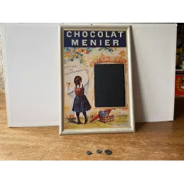 TOLE CHOCOLAT  MENIER  40CM X27CM  ANNEE 2006