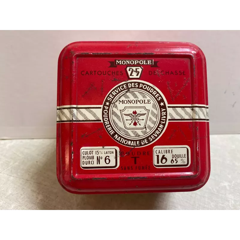 BOITE DE CARTOUCHES DE CHASSE  MONOPOLE VIDE