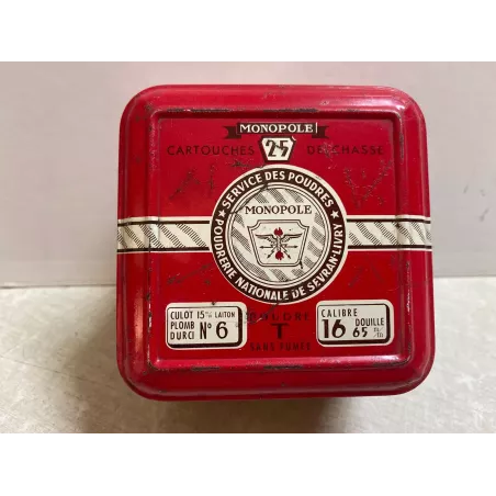 BOITE DE CARTOUCHES DE CHASSE  MONOPOLE VIDE