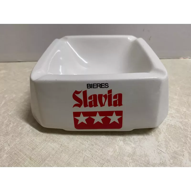 CENDRIER  BIERES SLAVIA 16CM X16CM
