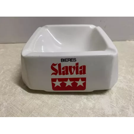CENDRIER  BIERES SLAVIA 16CM X16CM