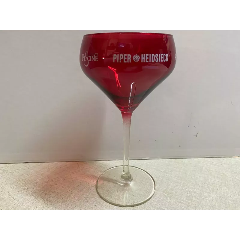 6 VERRES PIPER HEIDSIECK  PISCINE  HT 18CM