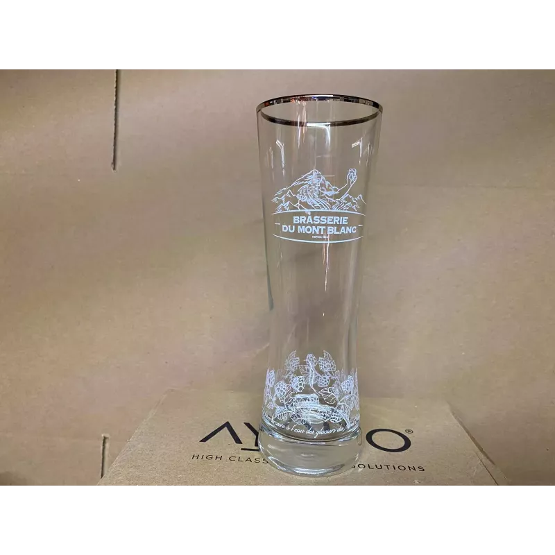 6 VERRES  BRASSERIE DU MONT-BLANC 25CL
