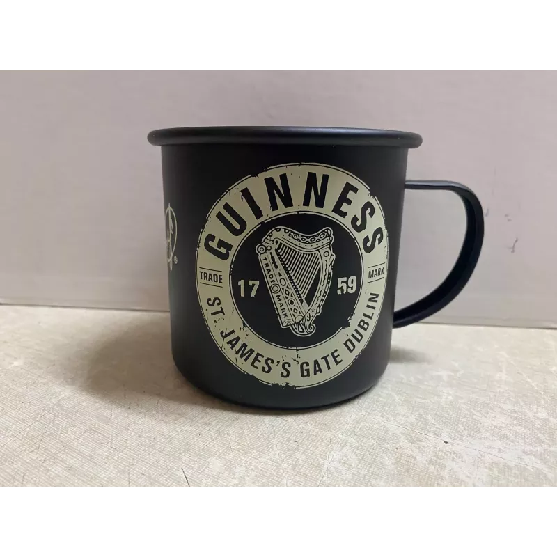 MUG GUINNESS  EN TOLE  HT 9CM