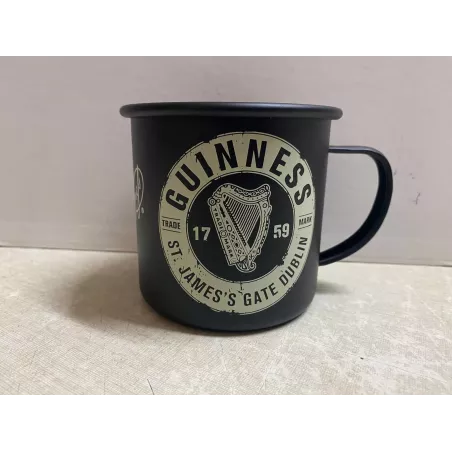 MUG GUINNESS  EN TOLE  HT 9CM