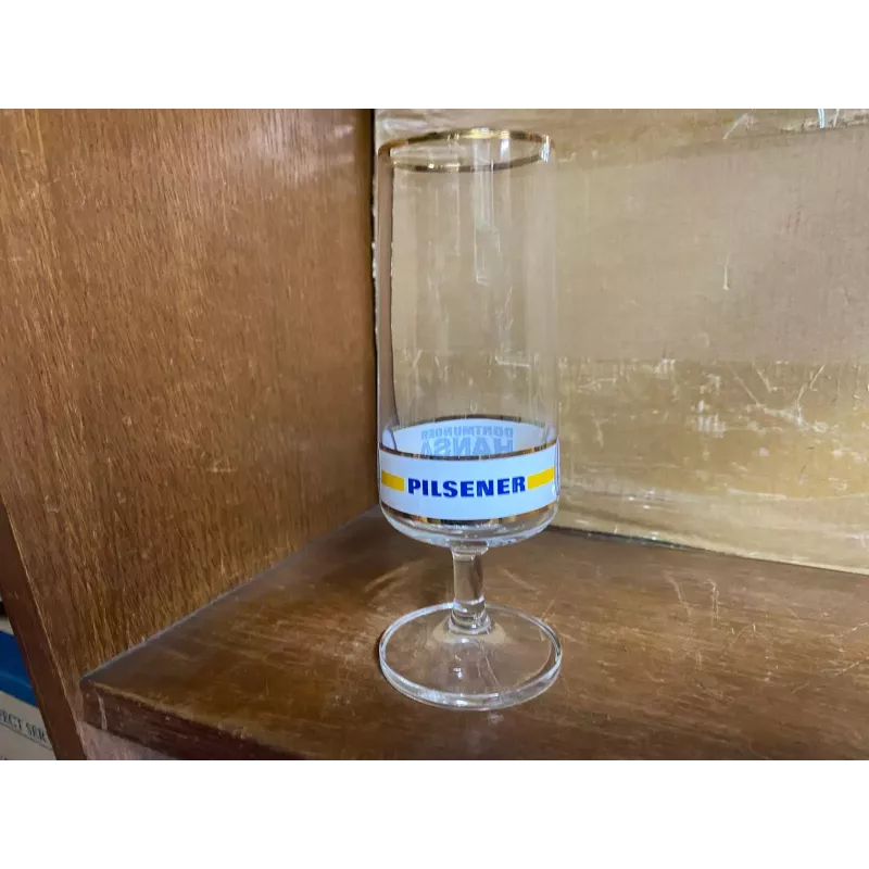 1 VERRE  DORTMUNDER  HANSA  PILSNER  20CL HT 16.20CM