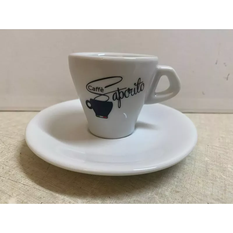 6 TASSES A CAFE  SAPORITO +6 SOUS TASSES