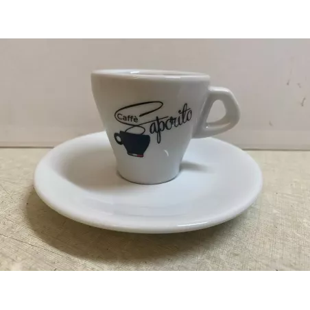 6 TASSES A CAFE  SAPORITO +6 SOUS TASSES