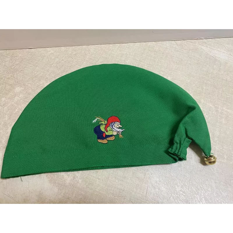 BONNET  CHOUFFE  VERT AVEC SA CLOCHETTE