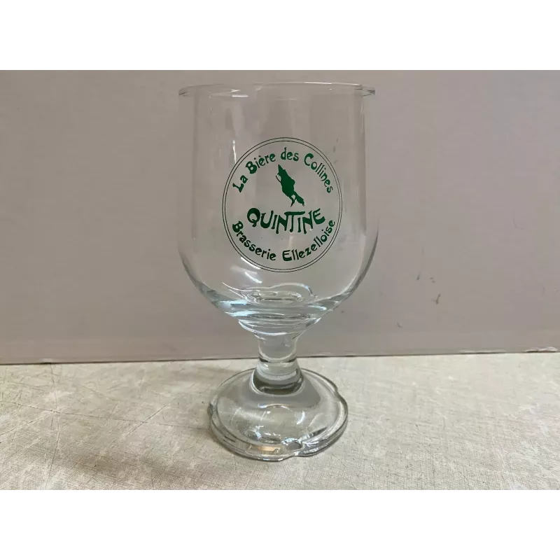 1 VERRE  QUITINE  LA BIERE DES COLLINES  45CL HT 17CM
