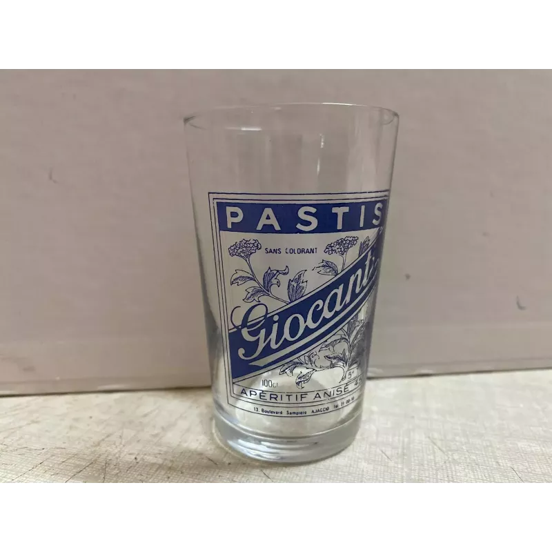 1 VERRE  PASTIS GIOCANTI  HT 7.80CM           CORSE