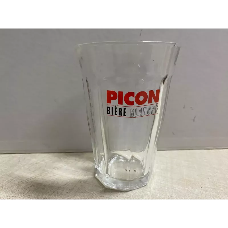 1 VERRE PICON  BIERE BLANCHE  30CL HT 12.50CM
