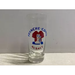 VERRE  FRANCHE-COMTE ALSACE 25CL A FACETTE HT 14CM