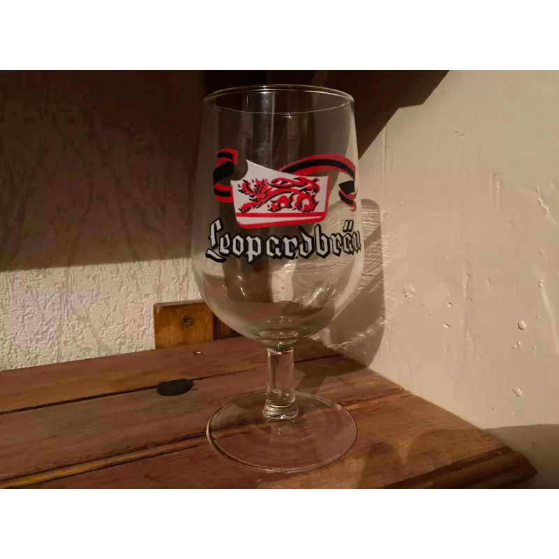 VERRE  LEOPARDBRAU 25CL HT 15.20CM