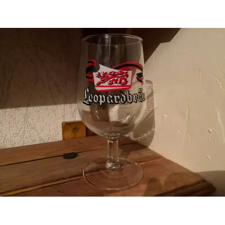 VERRE  LEOPARDBRAU 25CL HT 15.20CM