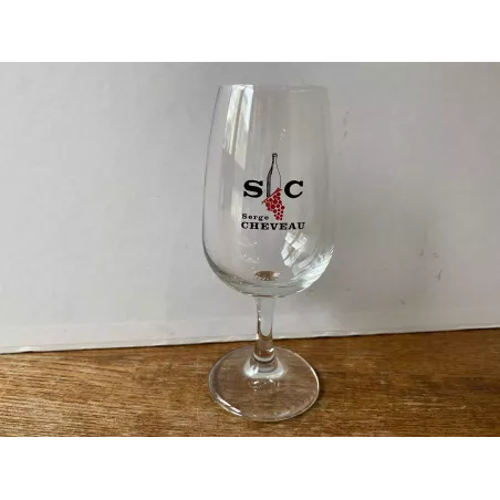 6 VERRES  A VINS  SERGE  CHEVEAU HT 15.50CM
