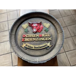 FOND DE TONNEAU OCHSEN BRAU  EN RESINE  DIAMETRE 42CM