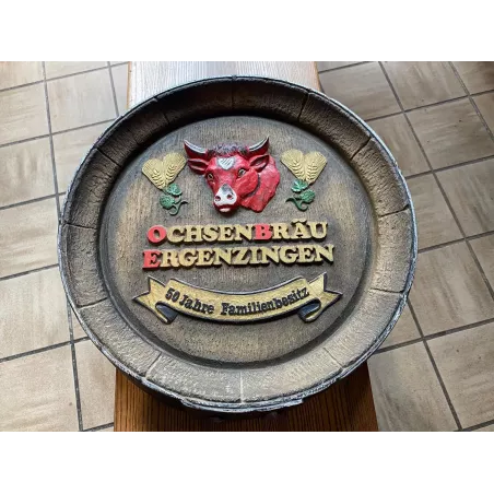 FOND DE TONNEAU OCHSEN BRAU  EN RESINE  DIAMETRE 42CM