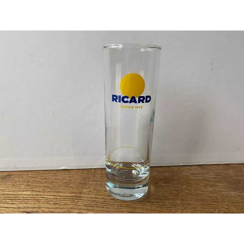 1 VERRE RICARD TUBO SOLEIL 22CL HT 15.20CM