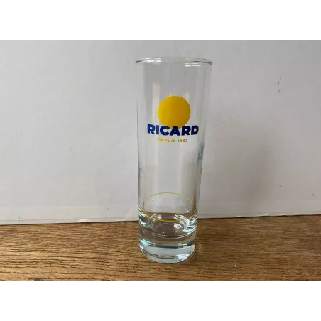 1 VERRE RICARD TUBO SOLEIL 22CL HT 15.20CM