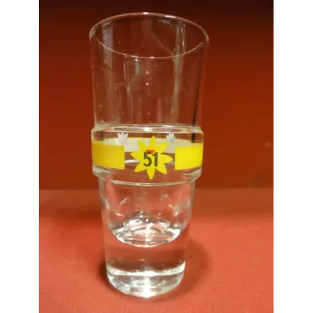 1 VERRE  PASTIS 51 COLLECTOR JAUNE