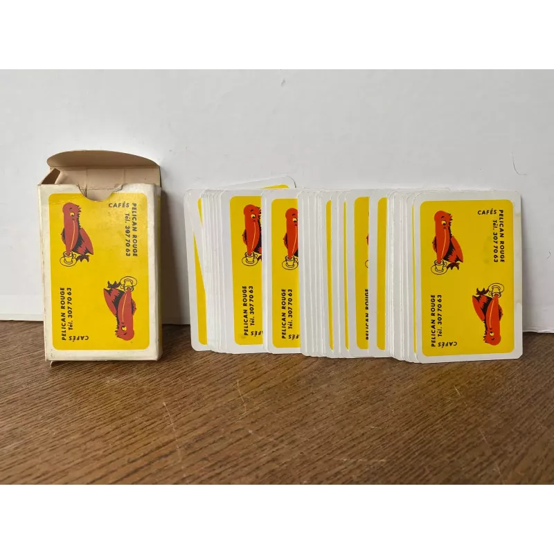 1 JEU DE 32 CARTES  CAFE PELICAN ROUGE
