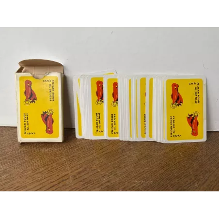 1 JEU DE 32 CARTES  CAFE PELICAN ROUGE