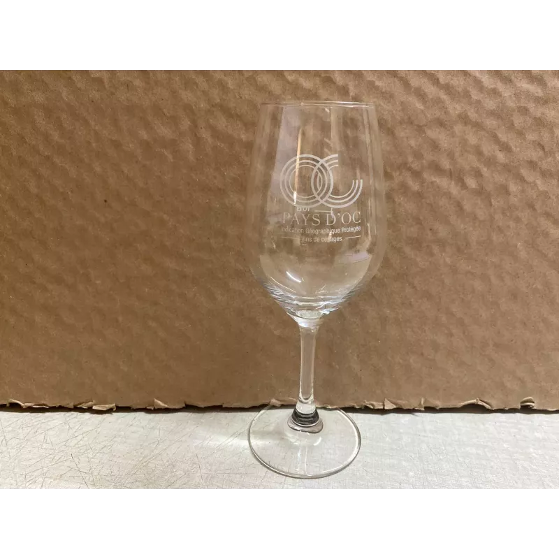6 VERRES A VINS  PAYS D'OC  10CL HT 18.40CM
