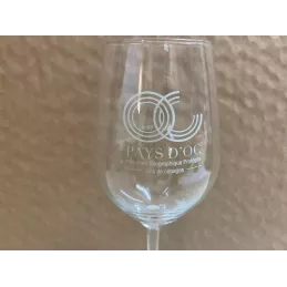6 VERRES A VINS  PAYS D'OC  10CL HT 18.40CM