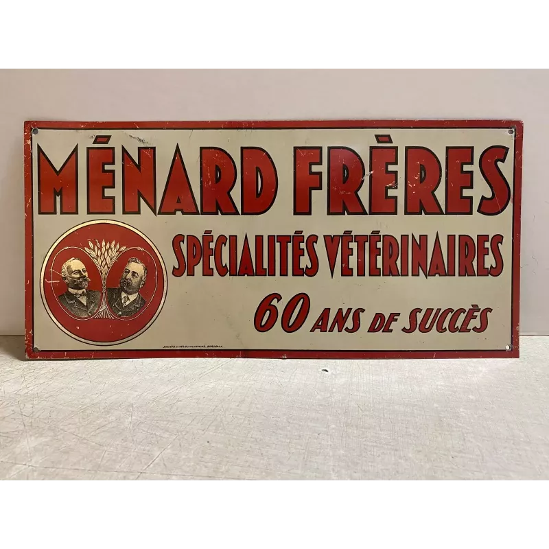 ANCIENNE TOLE MENARD  FRERES 34.50CM X16.50CM