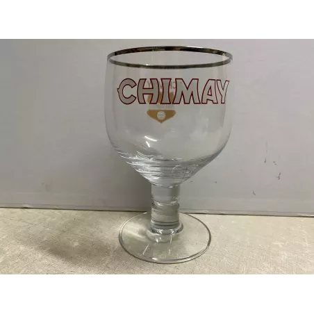 1 VERRE CHIMAY  COLLECTOR 33CL  LOGO DORE
