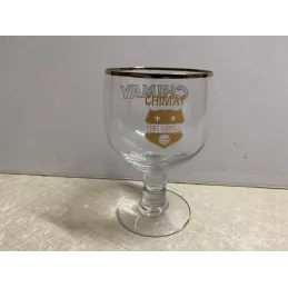 1 VERRE CHIMAY  COLLECTOR 33CL  LOGO DORE