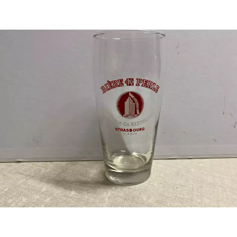 1 VERRE  BIERE CK PERLE 25CL HT.14CM