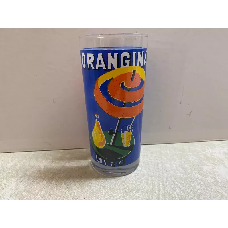 6 VERRES  ORANGINA  HT 13.50CM