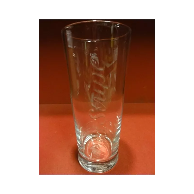 6 VERRES  PINT  RED  STRIPE