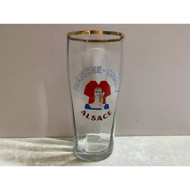 1 VERRE  FRANCHE  COMTE EMAILLE 130CL