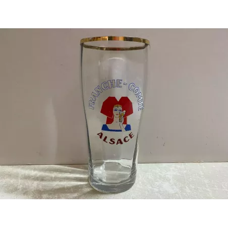 1 VERRE  FRANCHE  COMTE EMAILLE 130CL