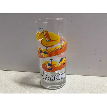 6 VERRES  ORANGINA COLLECTOR  HT 13.40CM