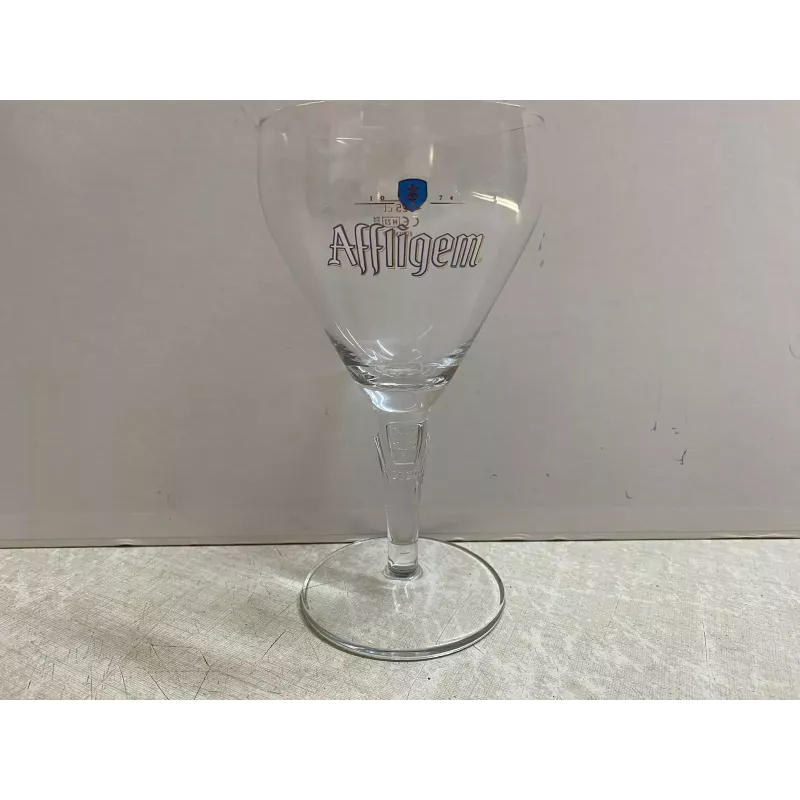 6 VERRES AFFLIGEM 25CL HT 18.50CM LOGO BLANC