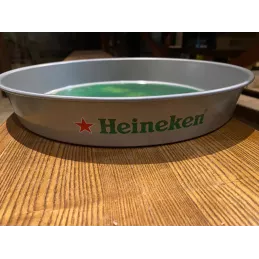PLATEAU HEINEKEN EN TOLE DIAMETRE 33.50CM  HT.5.50CM