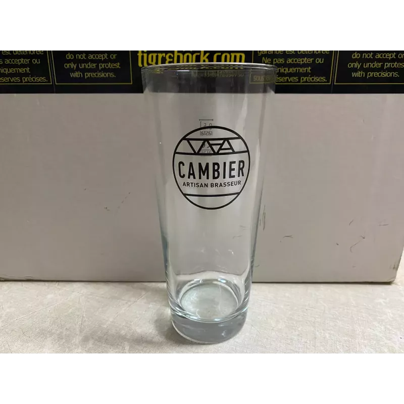 1 VERRE  CAMBIER 50CL HT.19CM BRASSERIE ARTISANALE  FRANCAISE