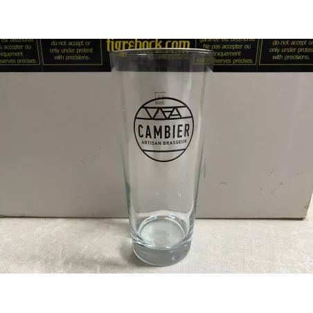 1 VERRE  CAMBIER 50CL HT.19CM BRASSERIE ARTISANALE  FRANCAISE