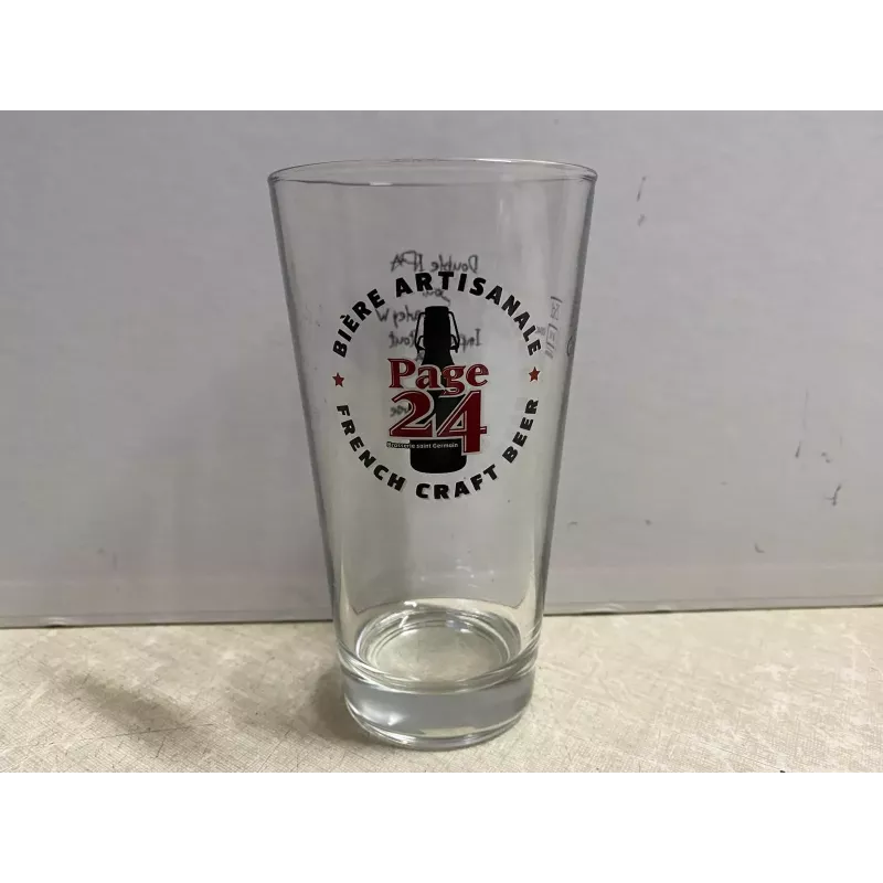 6 VERRES  PAGE 24 BRASSERIE ST GERMAIN  25CL HT 14.20CM